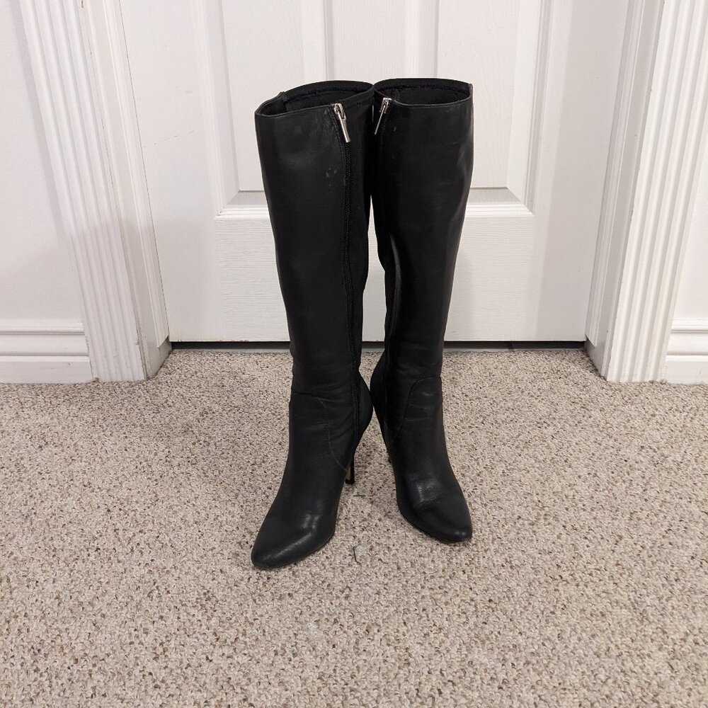 White House Black Market Knee High Pointed Toe Heel Boot